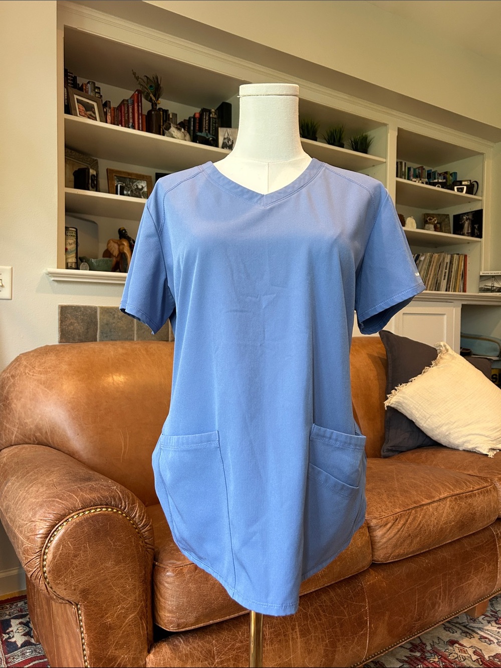 Skechers Women's Scrub Top in Periwinkle